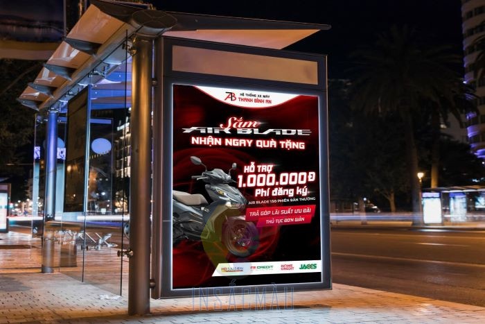 Mẫu poster quảng cáo xe máy