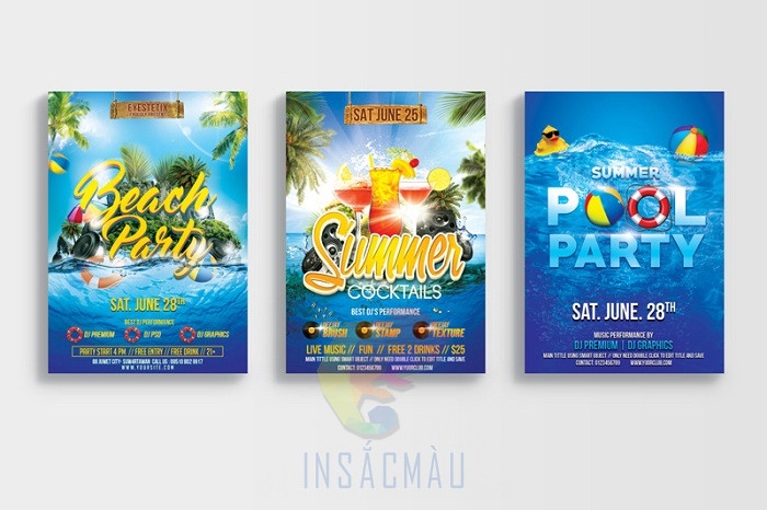Mẫu poster quảng cáo giá rẻ treo trong nhà