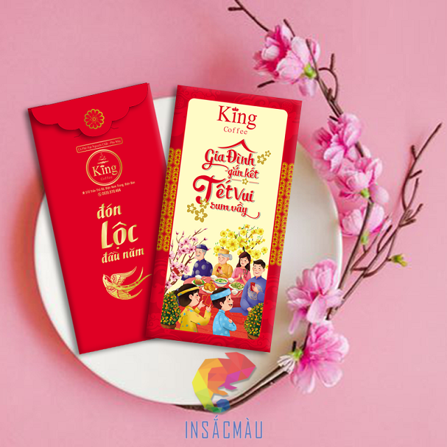 Mẫu bao lì xì chủ đề Tết sum vầy