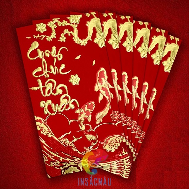 Mẫu bao lì xì thiết kế ấn tượng, cao cấp