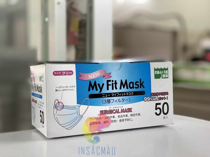 Mẫu hộp khẩu trang y tế 3D