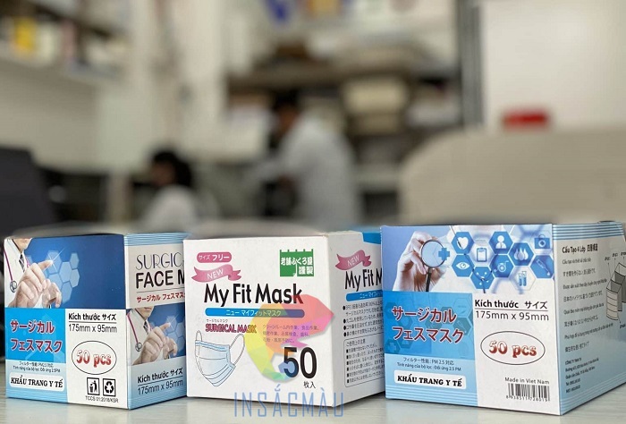 Mẫu hộp khẩu trang y tế kiểu dáng đa dạng