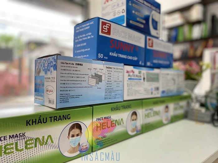 Hộp khẩu trang y tế chất lượng, thiết kế theo yêu cầu