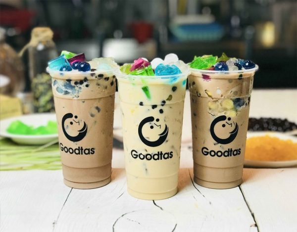 Mẫu logo decal trong dán ly trà sữa