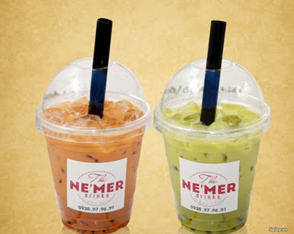 In Logo Dán Ly Nhựa 35 Mẫu logo dán ly nhựa hình vuông bằng chất liệu giấy