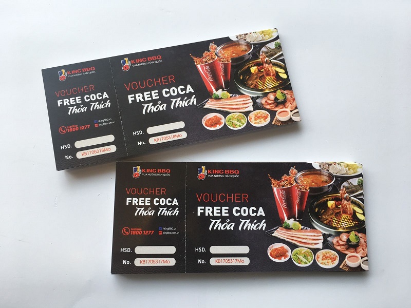 Mẫu voucher đẹp cho ngành ẩm thực