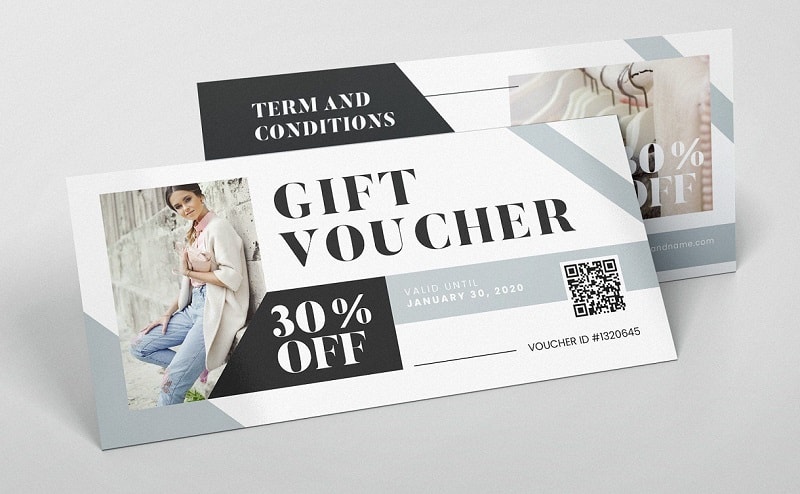 Mẫu voucher đẹp cho ngành thời trang thu hút