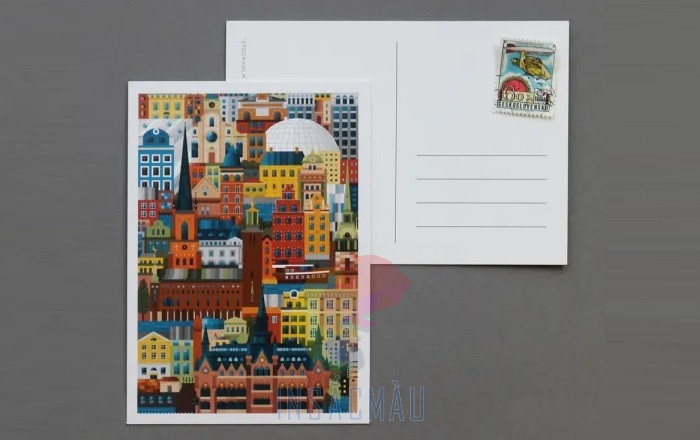 In Bưu Thiếp - In Postcard 23 Chừa khoảng trống xung quanh viền bưu thiếp