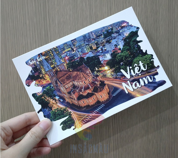 Mẫu bưu thiếp phong cảnh Sài Gòn