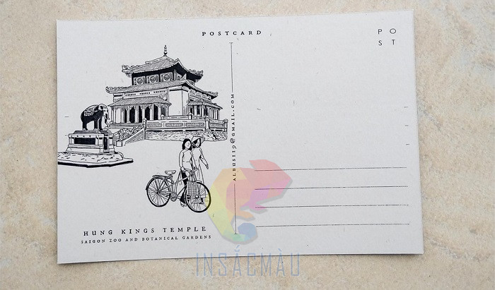Mẫu bưu thiếp in hình lăng chủ tịch Hồ Chí Minh - Việt Nam
