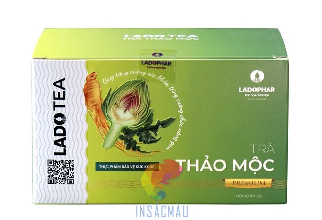 Mẫu hộp đựng trà thảo mộc nắp gài