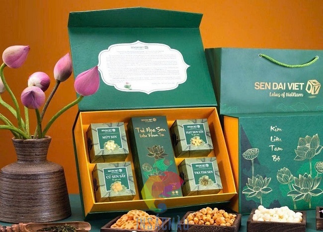 Mẫu hộp giấy đựng trà nắp gập