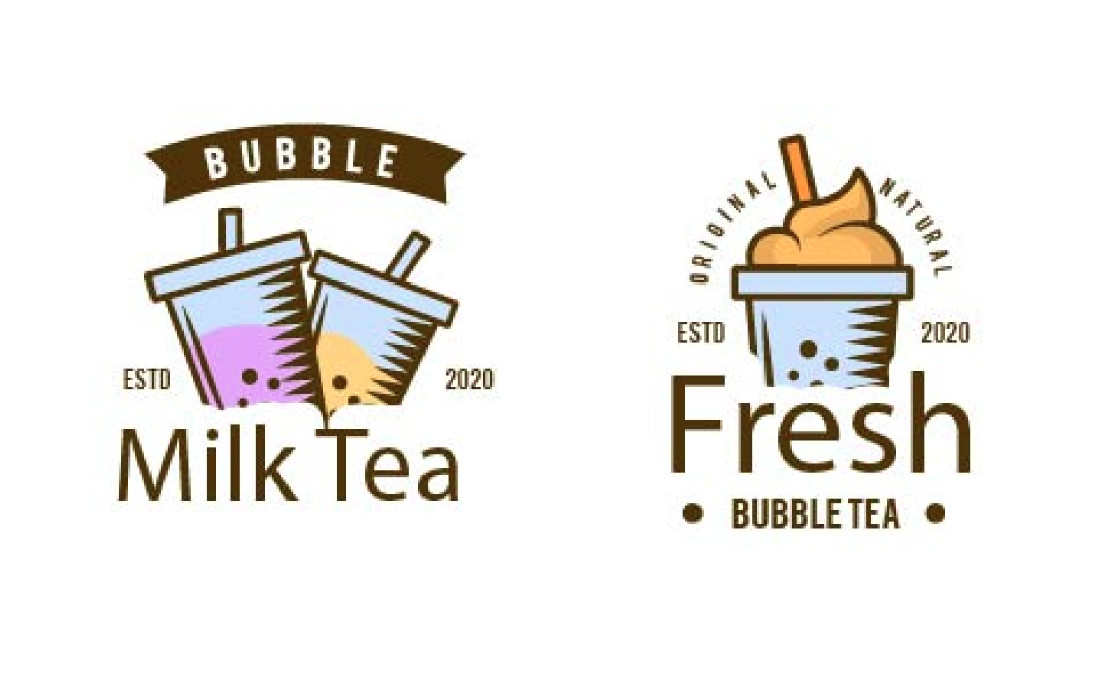 Mẫu logo trà sữa đẹp 8