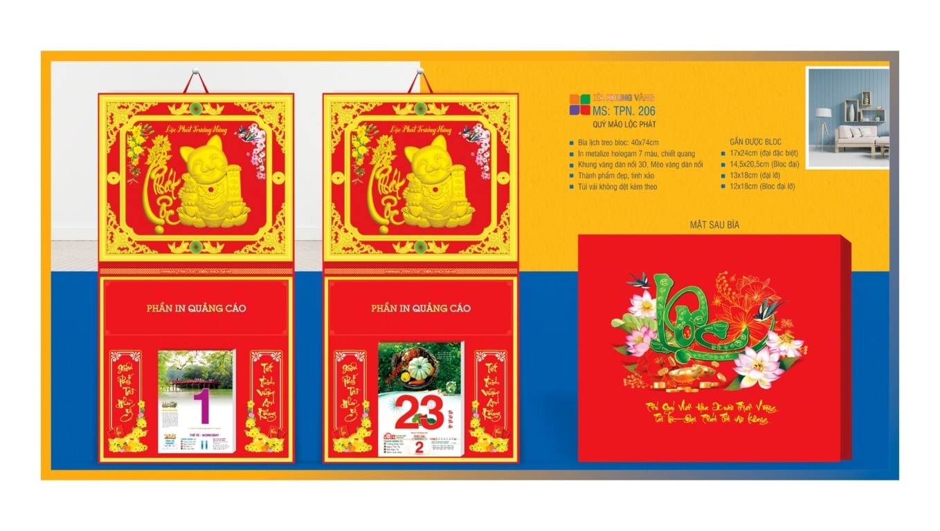 Mẫu lịch bloc 2023 ấn tượng, thu hút - M3