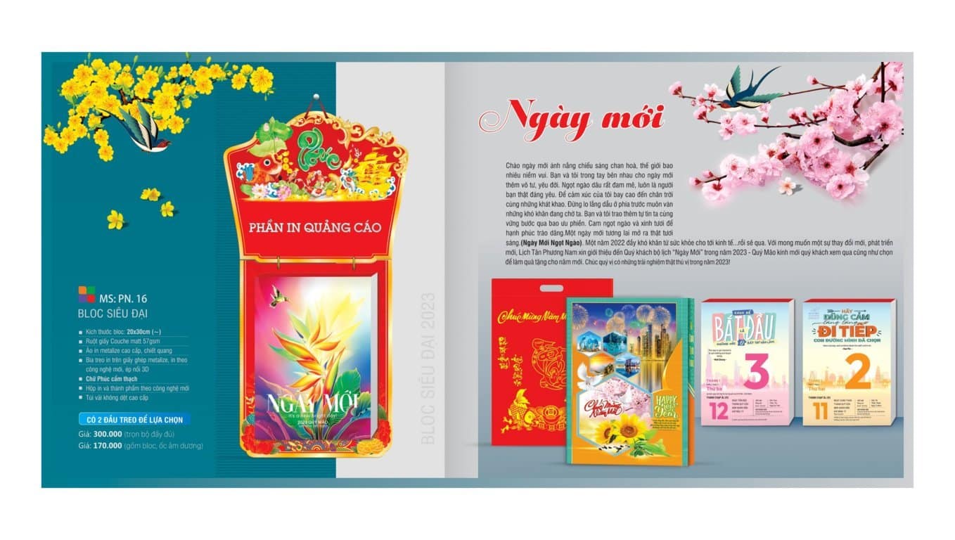 Một số mẫu lịch bloc đẹp nhất năm 2023 - Hình 10
