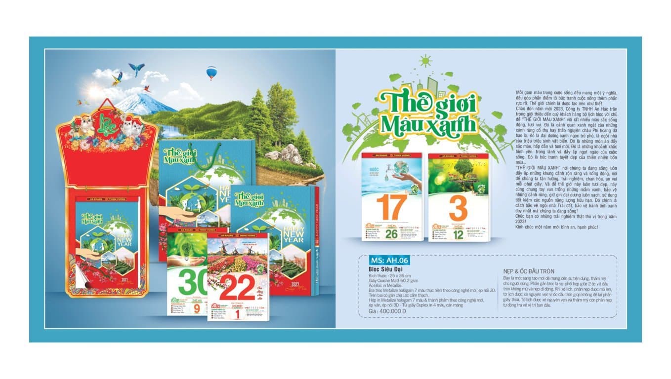 Lịch tết dạng bloc đẹp 2023 - 7