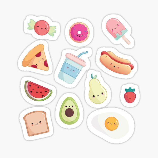 Mẫu sticker cute food số 17