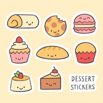 Mẫu sticker cute food số 37
