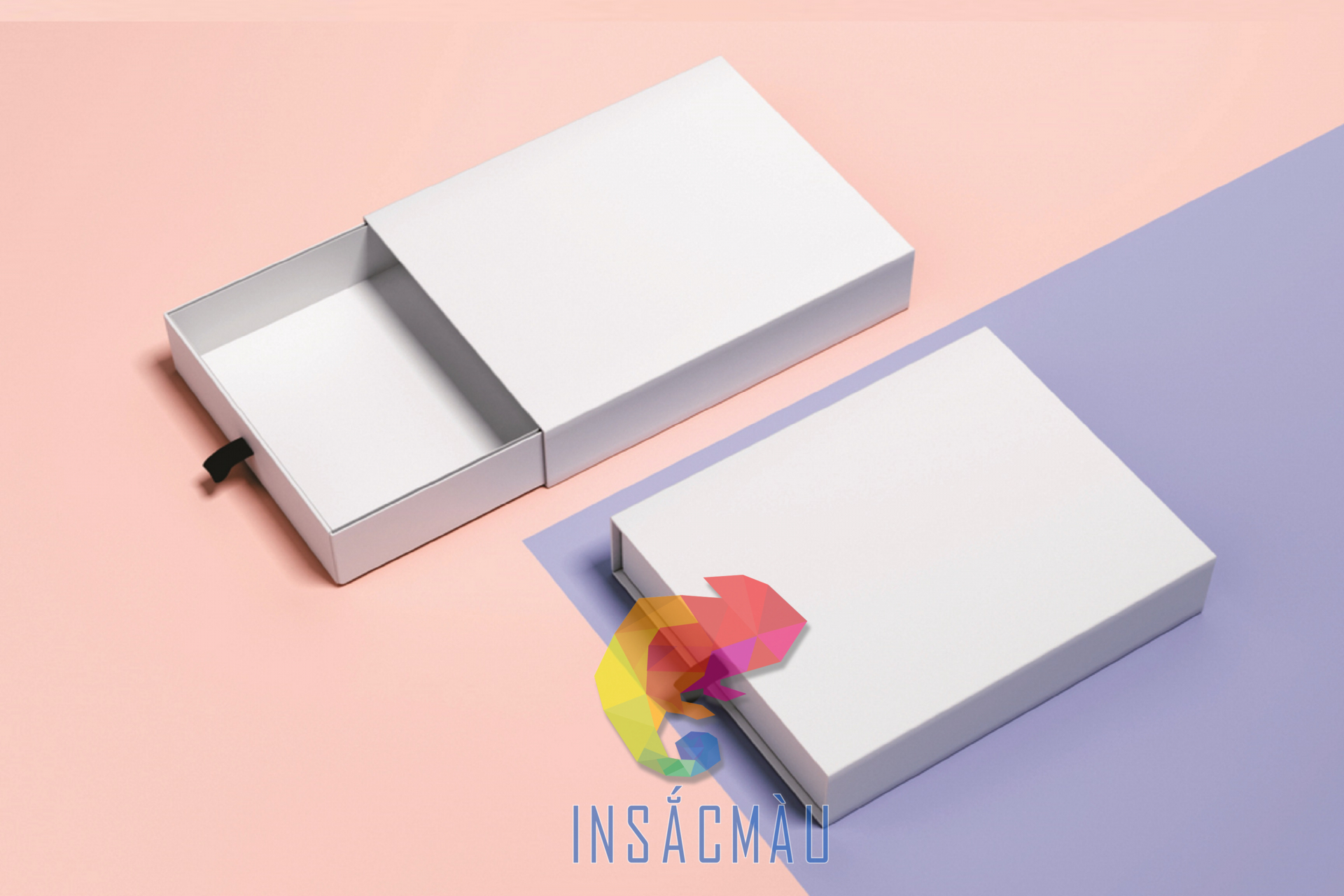 Mẫu hộp cứng dạng ngăn kéo