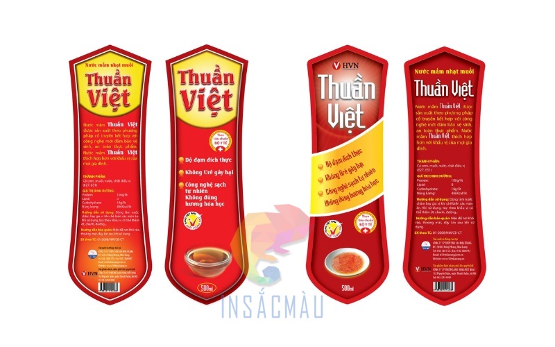 Lưu ý khi thiết kế in ấn tem nước mắm