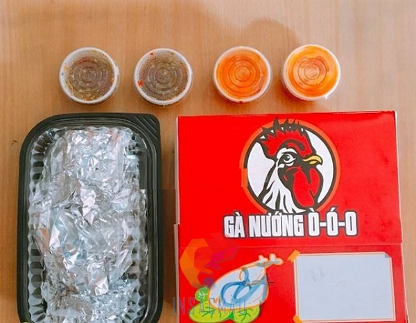 Mẫu hộp đựng gà nướng bằng giấy ivory