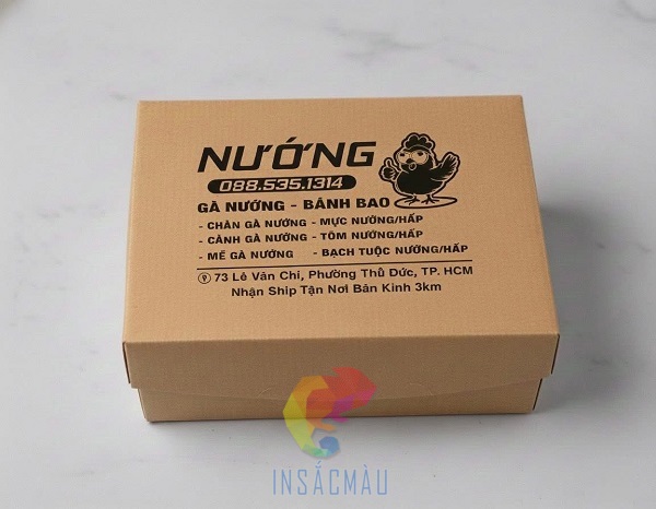 Mẫu hộp đựng gà nướng bằng giấy carton