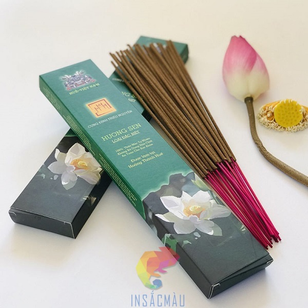 Mẫu hộp đựng nhang đẹp, kiểu nắp gài hai đầu