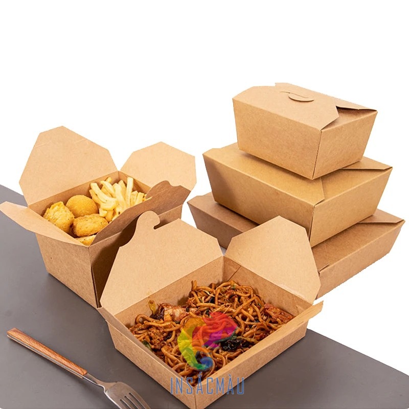 Mẫu hộp giấy đựng đồ ăn nóng