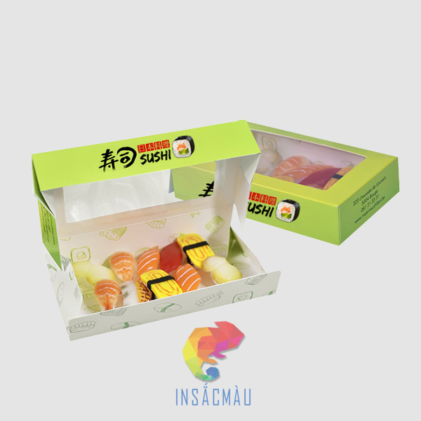 Mẫu hộp đựng sushi