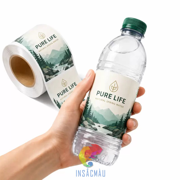 In Nhãn Chai Nước Suối, Bình Nước Lọc 25 Mẫu nhãn dán chai nước suối chuyên nghiệp