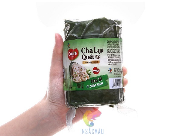 Mẫu tem nhãn chả lụa cán màng bóng