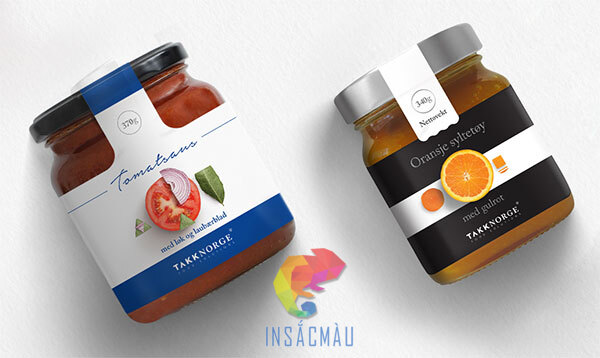 Mẫu tem nhãn thương hiệu thực phẩm