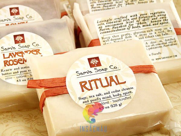 Mẫu tem nhãn hiệu xà phòng