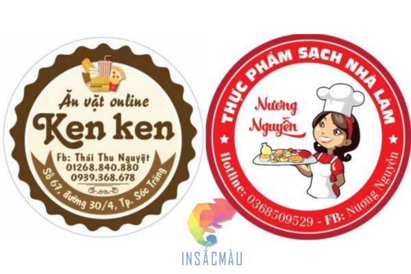 Mẫu logo thương hiệu ăn vặt