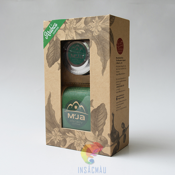 In Hộp Cà Phê 23 Mẫu hộp đựng cà phê có cửa sổ