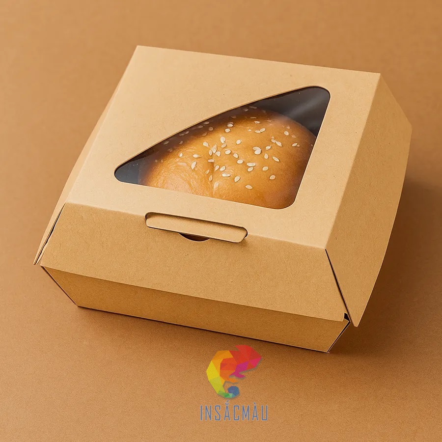 In Hộp Giấy Đựng Hamburger 25 Kiểu hộp đựng hamburger