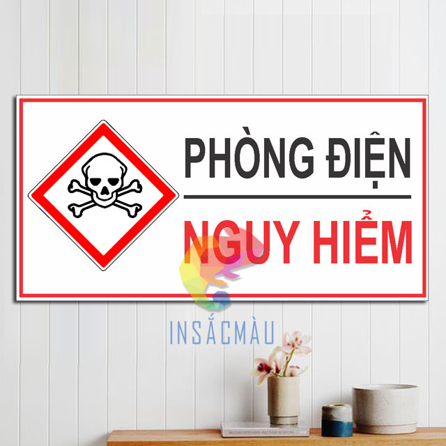 Mẫu tem cảnh báo điện