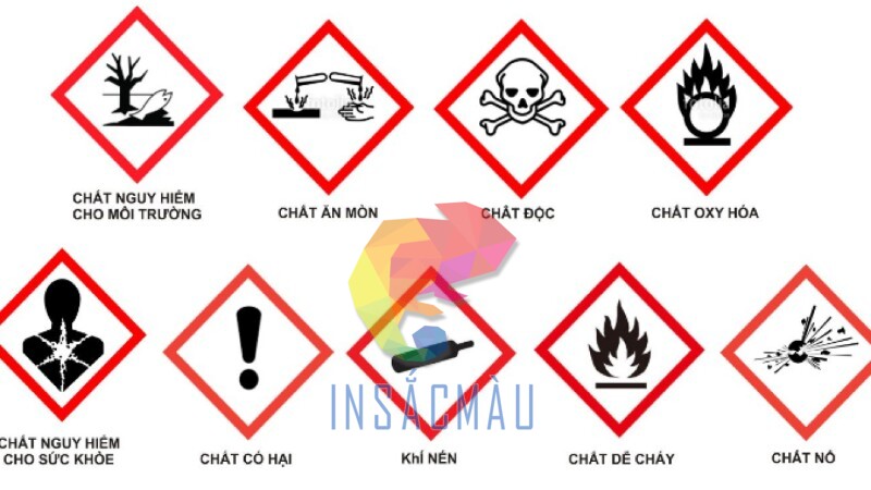 Mẫu tem cảnh báo hóa chất