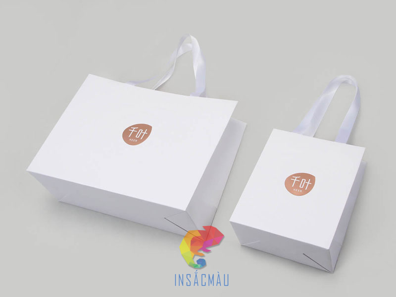 Mẫu túi giấy ivory đựng quà tặng