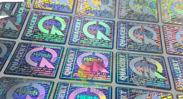 Mẫu tem QR 7 màu