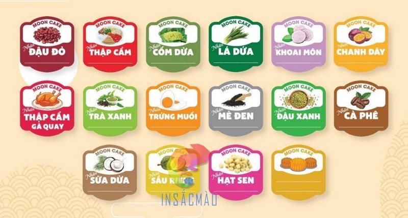 In Tem Nhãn Bánh Trung Thu 46 Mẫu sticker dán bánh trung thu thiết kế độc đáo