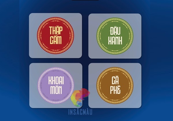 In Tem Nhãn Bánh Trung Thu 43 Mẫu tem bánh trung thu hình tròn