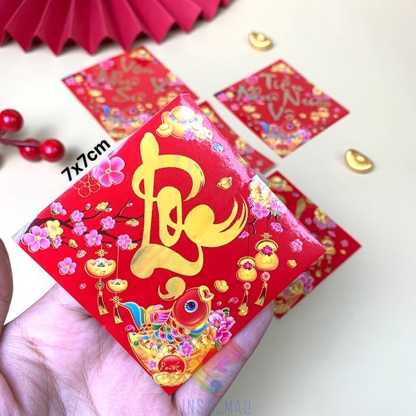 In Tem Nhãn Dán Quà Tết 49 Mẫu tem decal dán quà Tết đẹp