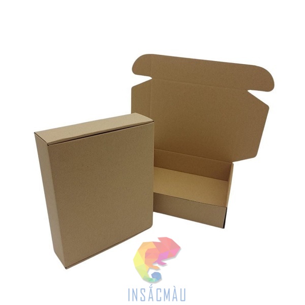 Mẫu hộp carton nắp gài cỡ nhỏ
