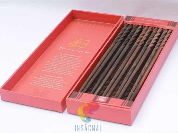 Mẫu hộp giấy đựng đũa cao cấp, thiết kế kiểu nắp âm dương