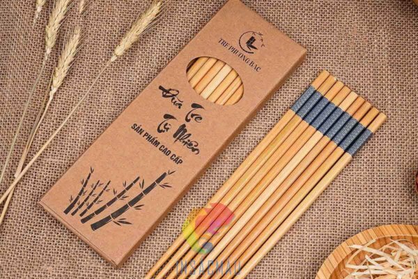 Mẫu hộp đựng đũa bằng giấy kraft