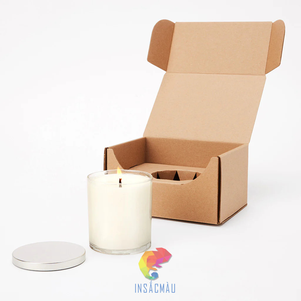 Mẫu hộp nắp gài đựng nến thơm có khay cố định