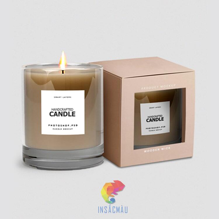 Mẫu hộp đựng nến thơm có cửa sổ
