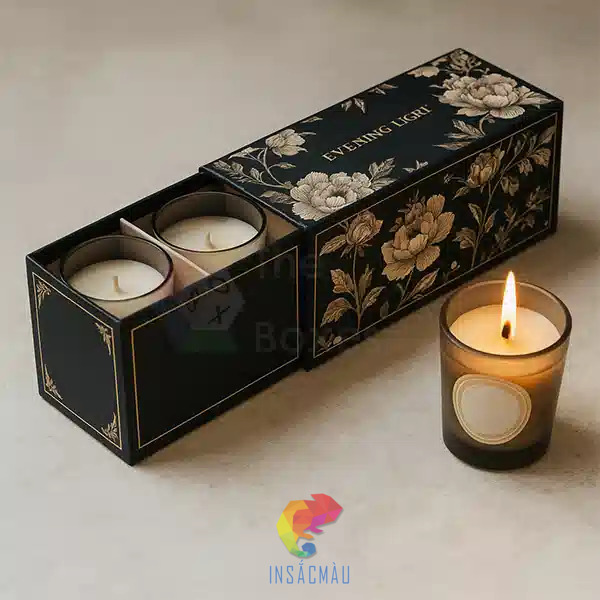 Mẫu hộp nến thơm dạng ngăn kéo
