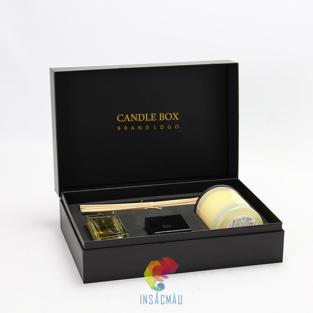 Mẫu hộp đựng nến thơm dạng set quà tặng